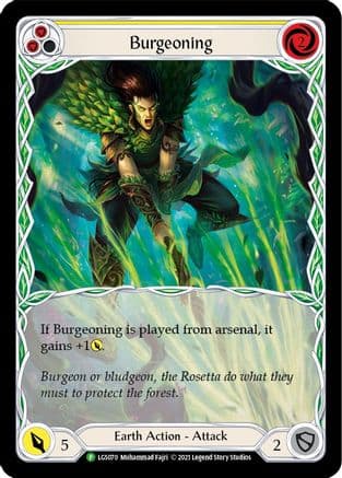 Burgeoning (Yellow) - LGS070 — Flesh and Blood: Promo Cards