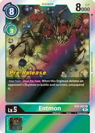 Entmon — Double Diamond Pre-Release Cards Digimon Card Game card by Kouji Watanabe