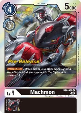 Machmon — Double Diamond Pre-Release Cards Digimon Card Game card by Akiyoshi Honga, Toei Animation