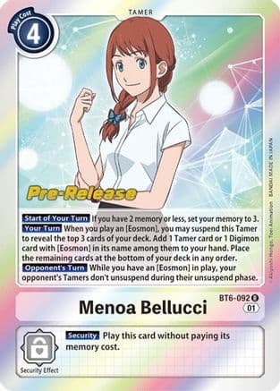 Menoa Bellucci — Digimon Card Game card
