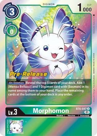 Morphomon — Double Diamond Pre-Release Cards