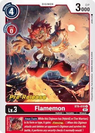 Flamemon — Double Diamond Pre-Release Cards