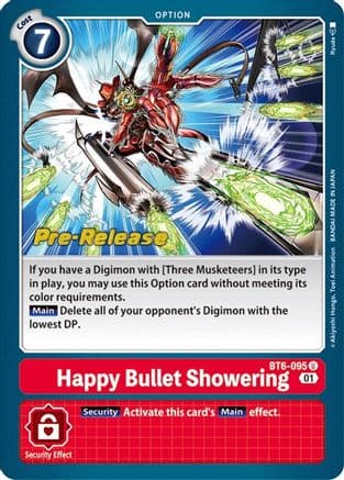 Happy Bullet Showering — Double Diamond Pre-Release Cards