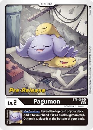 Pagumon — Double Diamond Pre-Release Cards Digimon Card Game card by Takase
