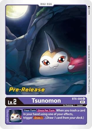 Tsunomon — Double Diamond Pre-Release Cards