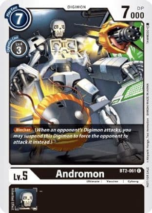 Andromon (Double Diamond Pre-Release) — Release Special Booster 1.0 Digimon Card Game card by TAMAMUSI