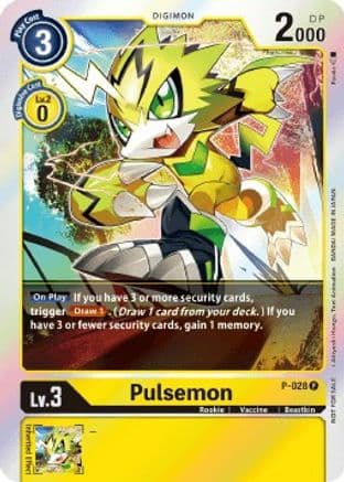 Pulsemon - P-028 (Double Diamond Pre-Release) — Digimon Promotion Cards