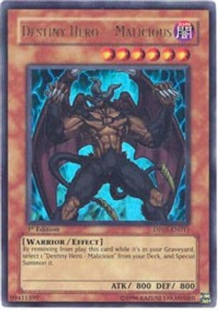 Destiny HERO - Malicious — Yu-Gi-Oh! card