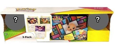 Costco Pokemon Collector 3-Pack: Eevee Treasure Chest + 2 Poke Ball Tins — Miscellaneous Cards & Products