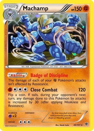 Machamp - 49/101 (Cosmos Holo) — Blister Exclusives Pokémon TCG card by Neoki Saito