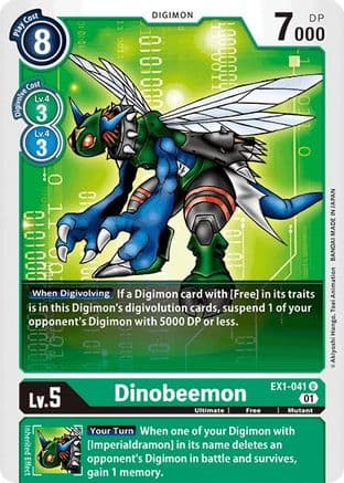 Dinobeemon — Classic Collection Digimon Card Game card by Akiyoshi Hongo, Toei Animation