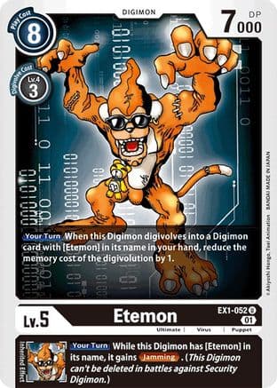 Etemon — Classic Collection Digimon Card Game card by Akiyoshi Hongo, Toei Animation