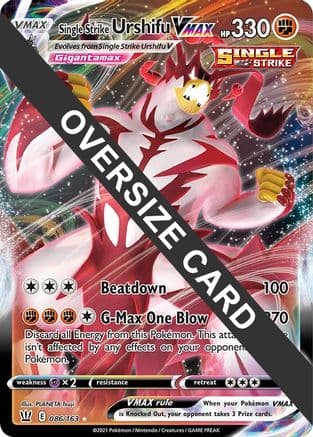 Single Strike Urshifu VMAX - 086/163 — Jumbo Cards Pokémon TCG card by PLANETA Tsuji