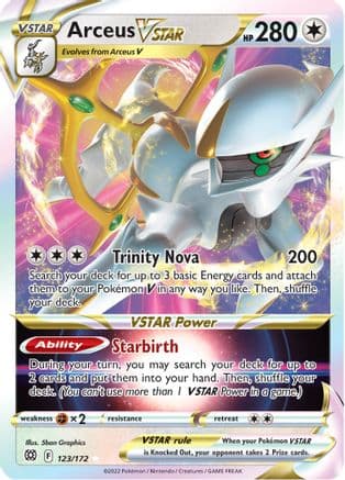 Arceus VSTAR — SWSH09: Brilliant Stars Pokémon TCG card by 5ban Graphics