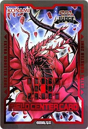 Official Judge Field Center Token: Black Rose Dragon — Judge Promotional Cards