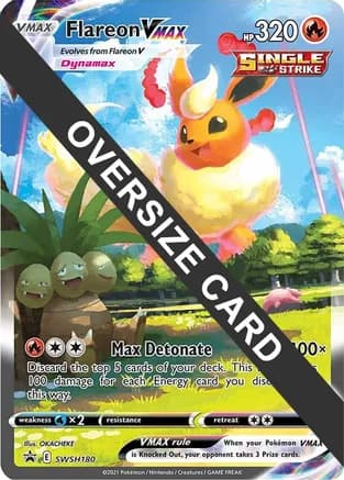 Flareon VMAX - SWSH180 — Jumbo Cards