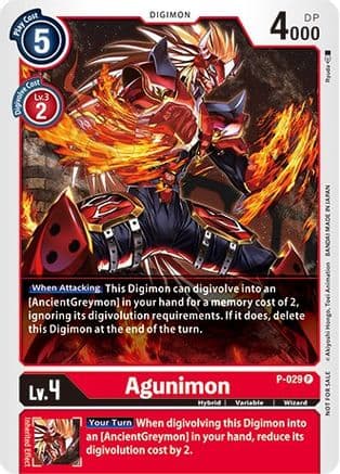 Agunimon - P-029 — Revision Pack Cards Digimon Card Game card by Ryuda