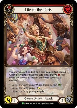 Life of the Party (Red) - LGS084 — Flesh and Blood: Promo Cards