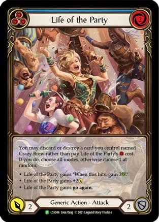 Life of the Party (Blue) - LGS086 — Flesh and Blood: Promo Cards