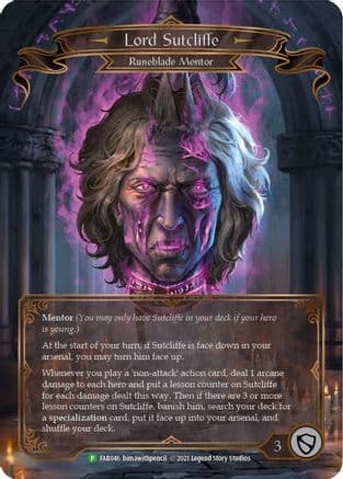 Lord Sutcliffe - FAB046 — Flesh and Blood: Promo Cards