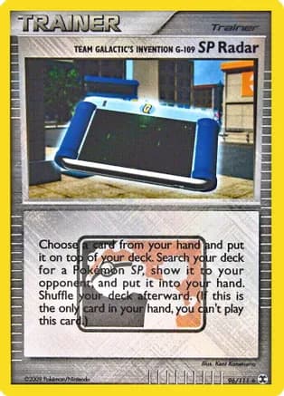 Team Galactic's Invention G-109 SP Radar - 96/111 (League Promo) — League & Championship Cards