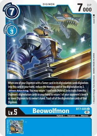 Beowolfmon — Next Adventure Digimon Card Game card by sasasi