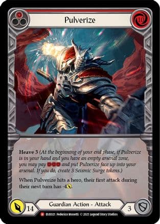 Pulverize (Extended Art) — Flesh and Blood card