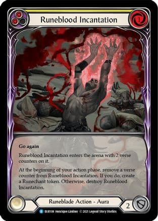 Runeblood Incantation (Yellow) (Extended Art) — Everfest