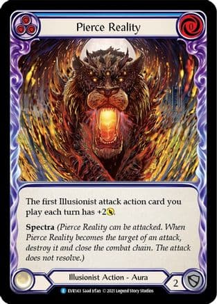 Pierce Reality — Everfest Flesh and Blood card by Saad Irfan