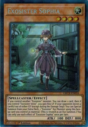 Exosister Sophia (CR) — The Grand Creators Yu-Gi-Oh! card by Shueisha, TV Tokyo, Konami