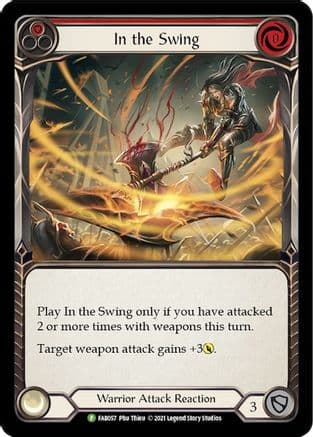 In the Swing (Red) - FAB057 — Flesh and Blood: Promo Cards