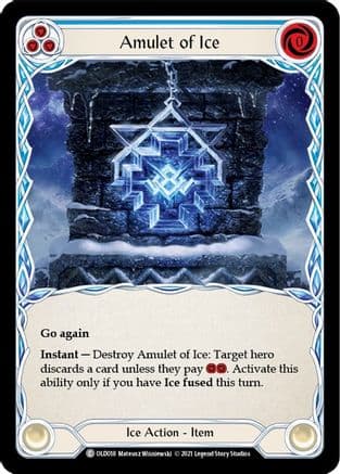 Amulet of Ice — Blitz Deck: Tales of Aria - Oldhim Flesh and Blood card by Mateusz Wozniak