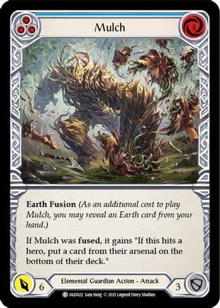 Mulch (Blue) — Blitz Deck: Tales of Aria - Oldhim Flesh and Blood card by Sam Yang