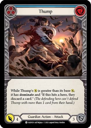 Thump (Blue) — Flesh and Blood card