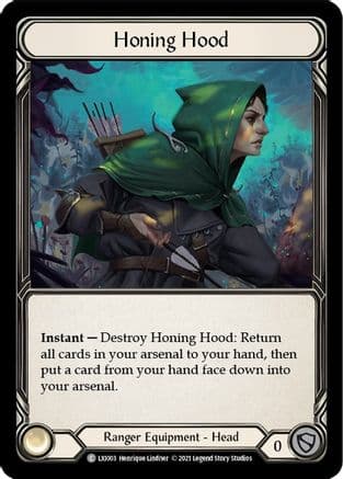 Honing Hood — Blitz Deck: Tales of Aria - Lexi Flesh and Blood card by Henrique Lindner