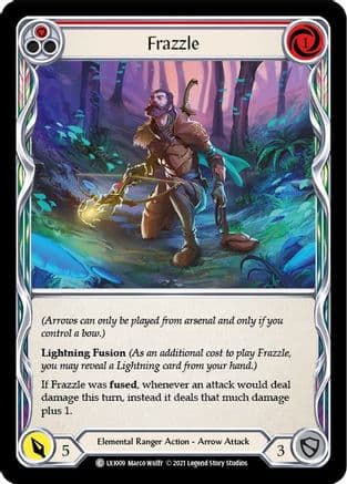 Frazzle (Red) — Blitz Deck: Tales of Aria - Lexi Flesh and Blood card by Marco Wulff