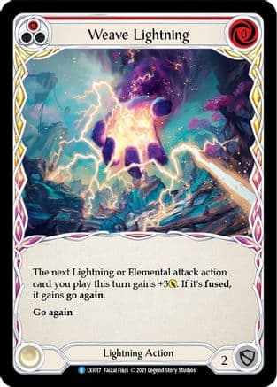 Weave Lightning (Red) — Flesh and Blood card