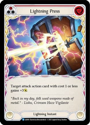 Lightning Press (Red) — Flesh and Blood card