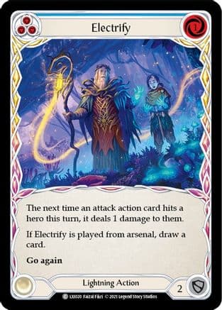 Electrify (Blue) — Blitz Deck: Tales of Aria - Lexi Flesh and Blood card by Faizal Fikri