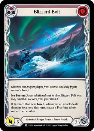 Blizzard Bolt (Red) — Blitz Deck: Tales of Aria - Lexi Flesh and Blood card by Narendra B & "a"i
