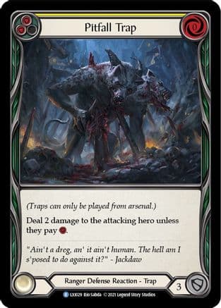 Pitfall Trap — Blitz Deck: Tales of Aria - Lexi Flesh and Blood card by Rio Sabda