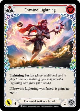 Entwine Lightning (Red) — Flesh and Blood card