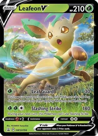 Leafeon V - SWSH194 — SWSH: Sword & Shield Promo Cards Pokémon TCG card by PLANETA Inoue