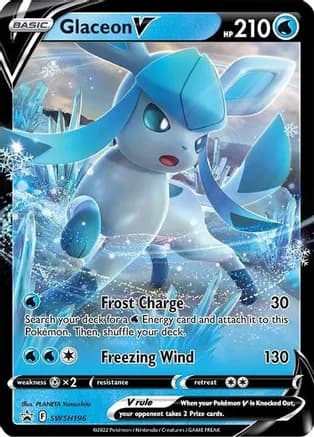 Glaceon V - SWSH196 — SWSH: Sword & Shield Promo Cards
