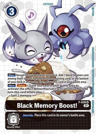 Black Memory Boost! - P-039 (Next Adventure Box Promotion Pack) — Digimon Promotion Cards