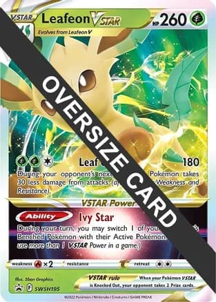 Leafeon VSTAR - SWSH195 — Jumbo Cards