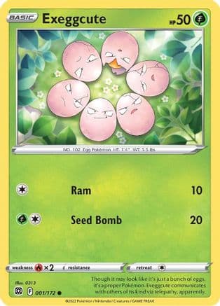 Exeggcute — SWSH09: Brilliant Stars Pokémon TCG card by 0313