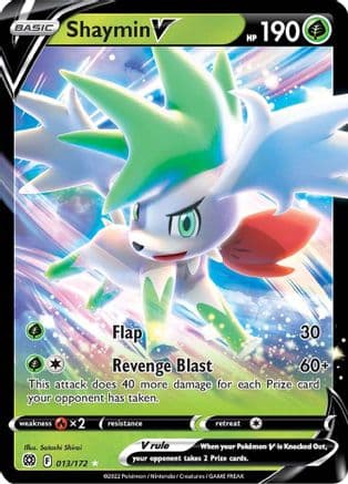 Shaymin V — SWSH09: Brilliant Stars Pokémon TCG card by Satoshi Shirai