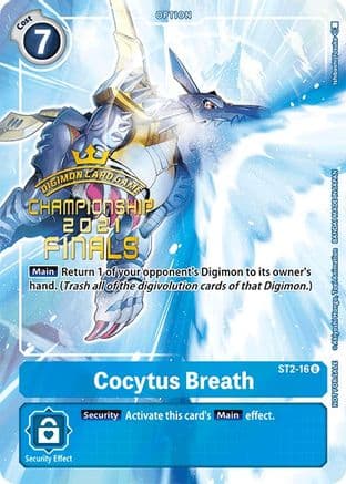 Cocytus Breath (2021 Championship Finals Tamer's Evolution Pack) — Digimon Card Game card