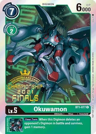 Okuwamon (2021 Championship Finals Event Pack Alt-Art Gold Stamp Set) — Release Special Booster 1.0